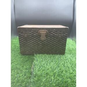 Miniature Trunk-Eagle Lock Company,Terryville Connecticut, Black/White